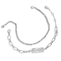 WEAR by Erin Andrews x Baublebar Silver Atlanta Falcons Linear Bracelet Set