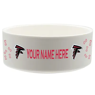 Atlanta Falcons 20oz. Personalized Pet Bowl - White