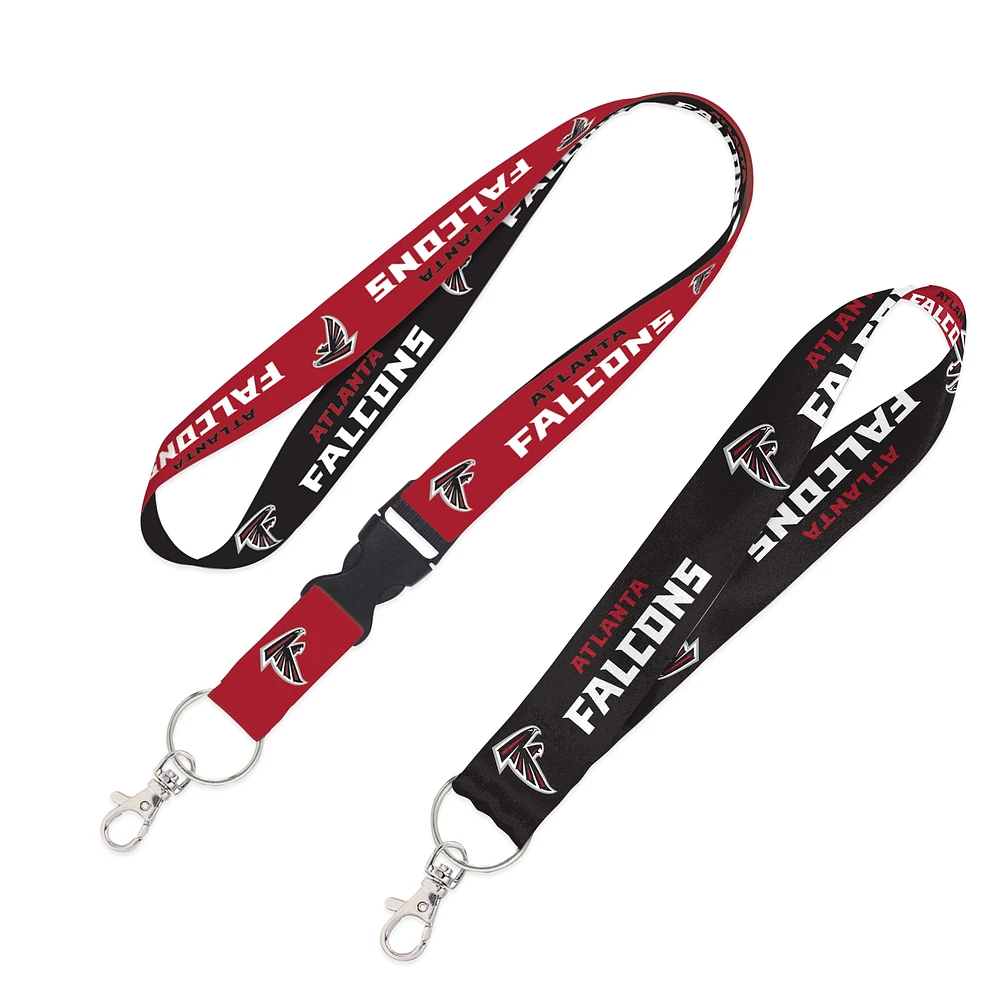 WinCraft Atlanta Falcons 2-Pack Lanyard with Detachable Buckle & Key Strap Set