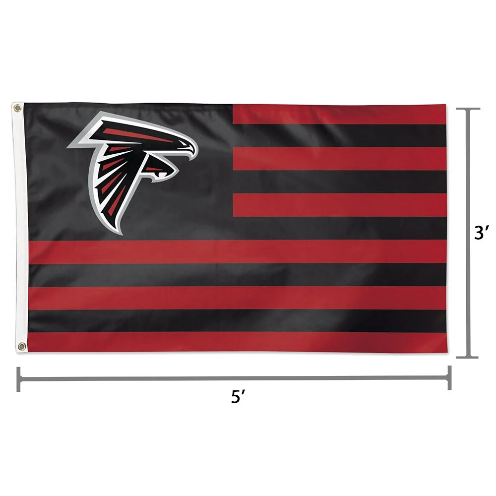 WinCraft Atlanta Falcons 3' x 5' Americana Stars & Stripes Deluxe Flag