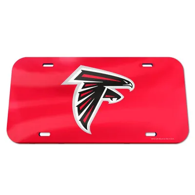 Atlanta Falcons WinCraft Logo Crystal Mirror License Plate