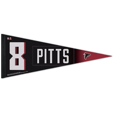 WINCRAFT Kyle Pitts Atlanta Falcons 12 '' x 30 '' Joueur Premium Pennant