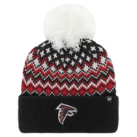 Women's '47 Black Atlanta Falcons Elsa Cuffed Knit Hat with Pom