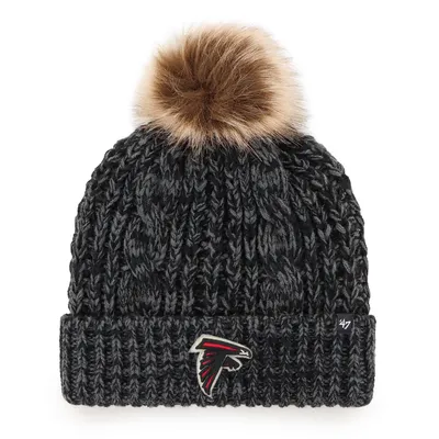 Atlanta Falcons '47 Women's Logo Meeko Cuffed Knit Hat with Pom - Black