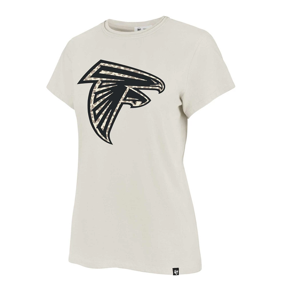 T-shirt '47 crème pour femmes des Atlanta Falcons Panthera Frankie