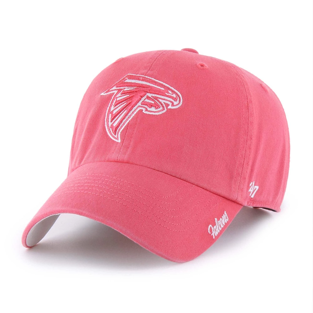 Women's '47 Red Atlanta Falcons Luminance Cheer Clean Up Adjustable Hat