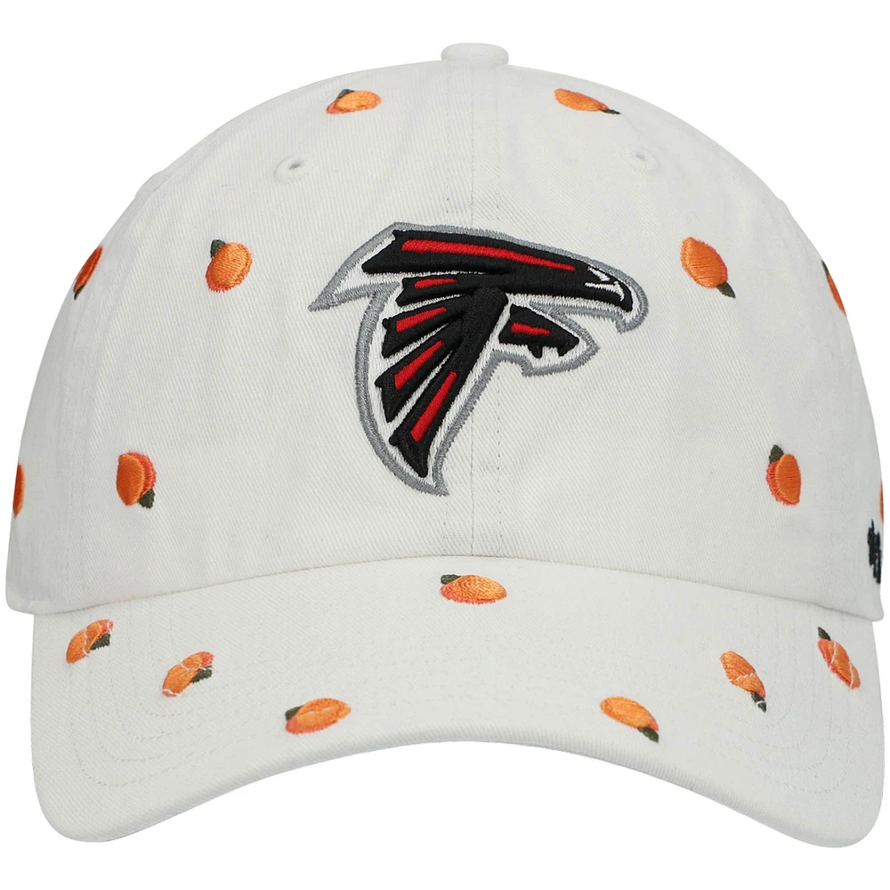 Women's '47 White Atlanta Falcons Confetti Clean Up Adjustable Hat