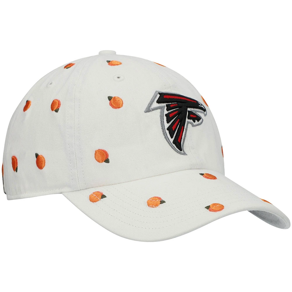 Women's '47 White Atlanta Falcons Confetti Clean Up Adjustable Hat