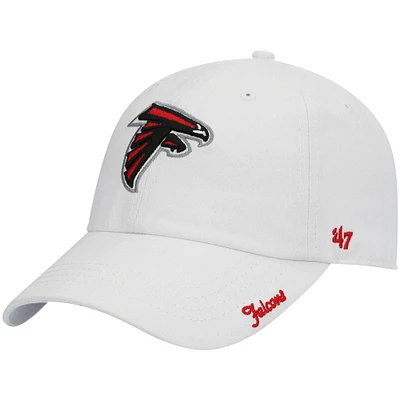 Women's '47 White Atlanta Falcons Miata Clean Up Logo Adjustable Hat