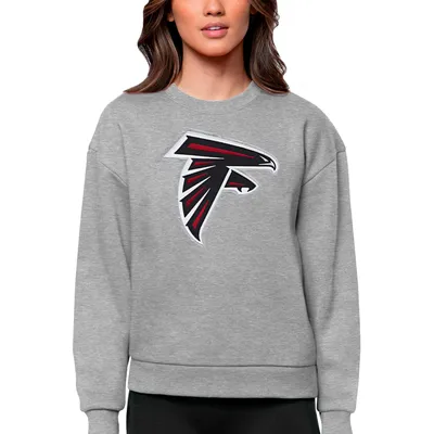 Women's Antigua White Atlanta Falcons Victory Chenille Pullover Sweatshirt Size: Large