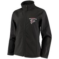 Women's Black Atlanta Falcons Full-Zip Sonoma Softshell Jacket