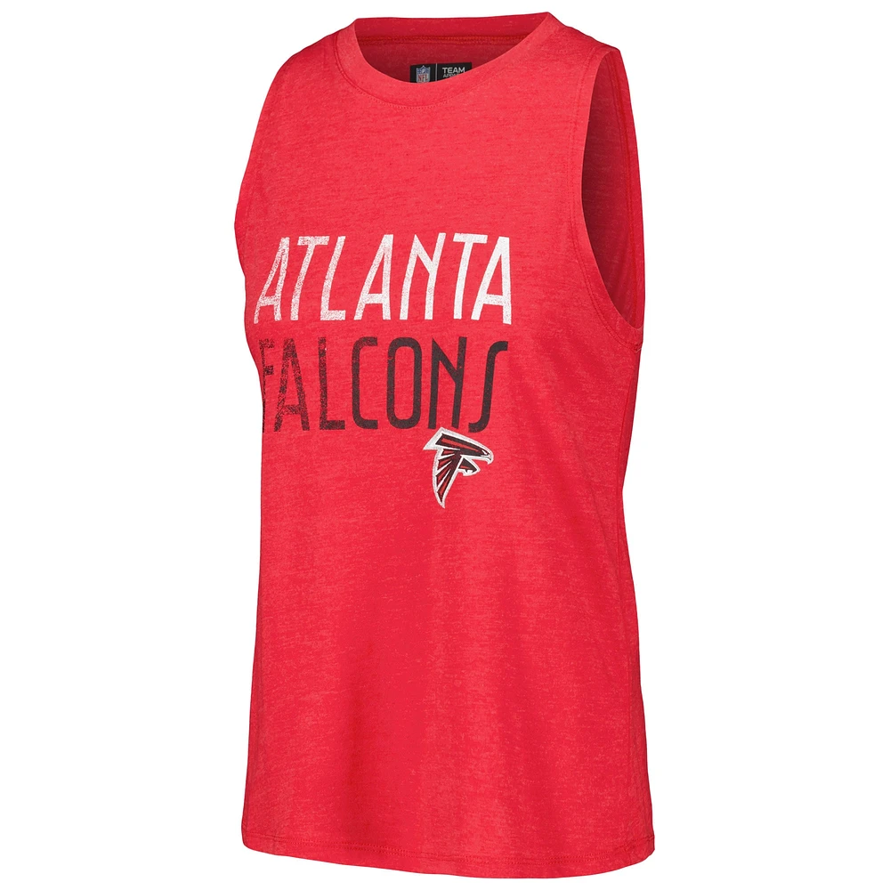 Women's Concepts Sport Black/Red Atlanta Falcons Muscle Tank Top & Pants Lounge Set