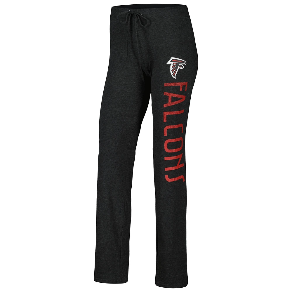 Women's Concepts Sport Black/Red Atlanta Falcons Muscle Tank Top & Pants Lounge Set