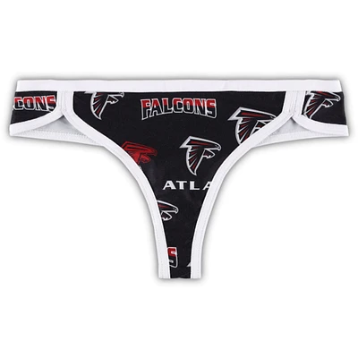 String en tricot Breakthrough Atlanta Falcons Concepts Sport pour femme, noir/blanc