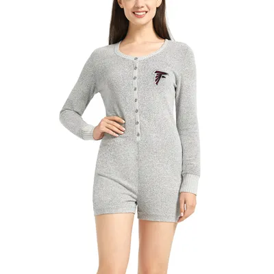 Atlanta Falcons Concepts Sport Women's Venture Sweater Romper - Heathered Gray