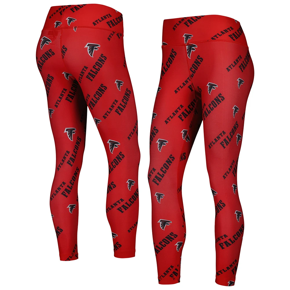 Women's Concepts Sport Red Atlanta Falcons Breakthrough Allover Print Lounge Leggings