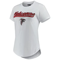 Concepts Sport Ensemble de nuit pour femme avec t-shirt et legging Atlanta Falcons Sonata Blanc/anthracite