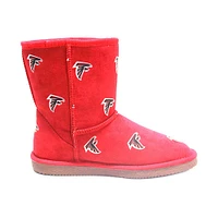 Bottes Cuce rouges Atlanta Falcons Allover Logo pour femmes