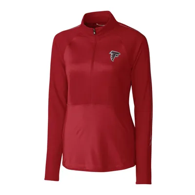 Atlanta Falcons Cutter & Buck Women's Pennant Sport Half-Zip Pullover Jacket - Red