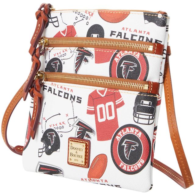 Dooney & Bourke Atlanta Falcons Sac à bandoulière à triple fermeture éclair pour femmes