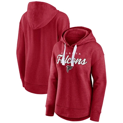 Fanatics Heather Red Atlanta Falcons Set To Fly pour femmes - Sweat à capuche