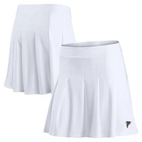 Jupe-short de tennis blanche avec logo principal des Atlanta Falcons Fanatics pour femmes