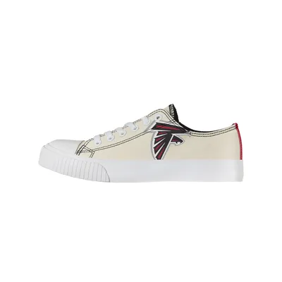 Atlanta Falcons FOCO Women's Low Top Canvas Shoes - Cream