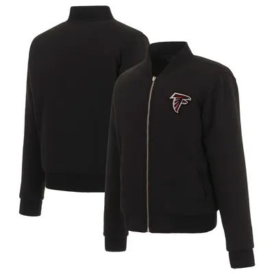 Atlanta Falcons JH Design Women's Reversible Fleece Full-Zip Jacket - Black