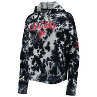 Women's New Era Black Atlanta Falcons Cloud Dye Fleece Pullover Hoodie