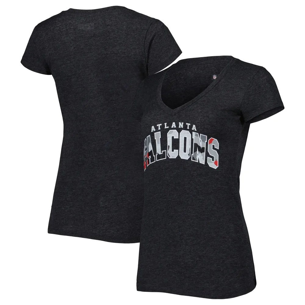 New Era Women's Atlanta Falcons Burnout Red T-Shirt