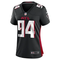 Maillot de match l'équipe Nike Albert Huggins des Atlanta Falcons pour femme, noir