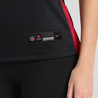 Maillot de match l'équipe Nike Albert Huggins des Atlanta Falcons pour femme, noir