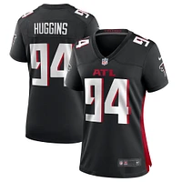 Maillot de match l'équipe Nike Albert Huggins des Atlanta Falcons pour femme, noir