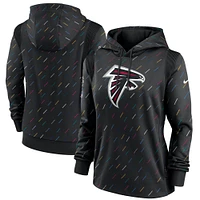 Sweat à capuche Nike Anthracite Atlanta Falcons NFL Crucial Catch Therma pour femme