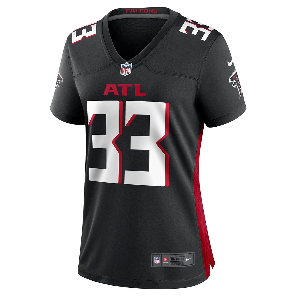 Maillot de match Nike Antonio Hamilton des Falcons d'Atlanta noir pour femme