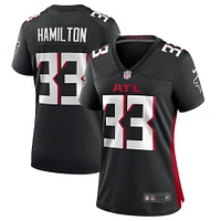 Maillot de match Nike Antonio Hamilton des Falcons d'Atlanta noir pour femme