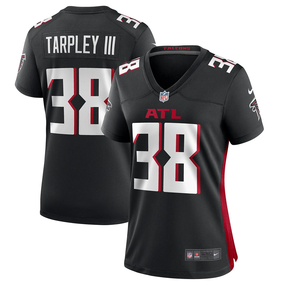 Maillot de match des Falcons d'Atlanta Nike noir pour femme