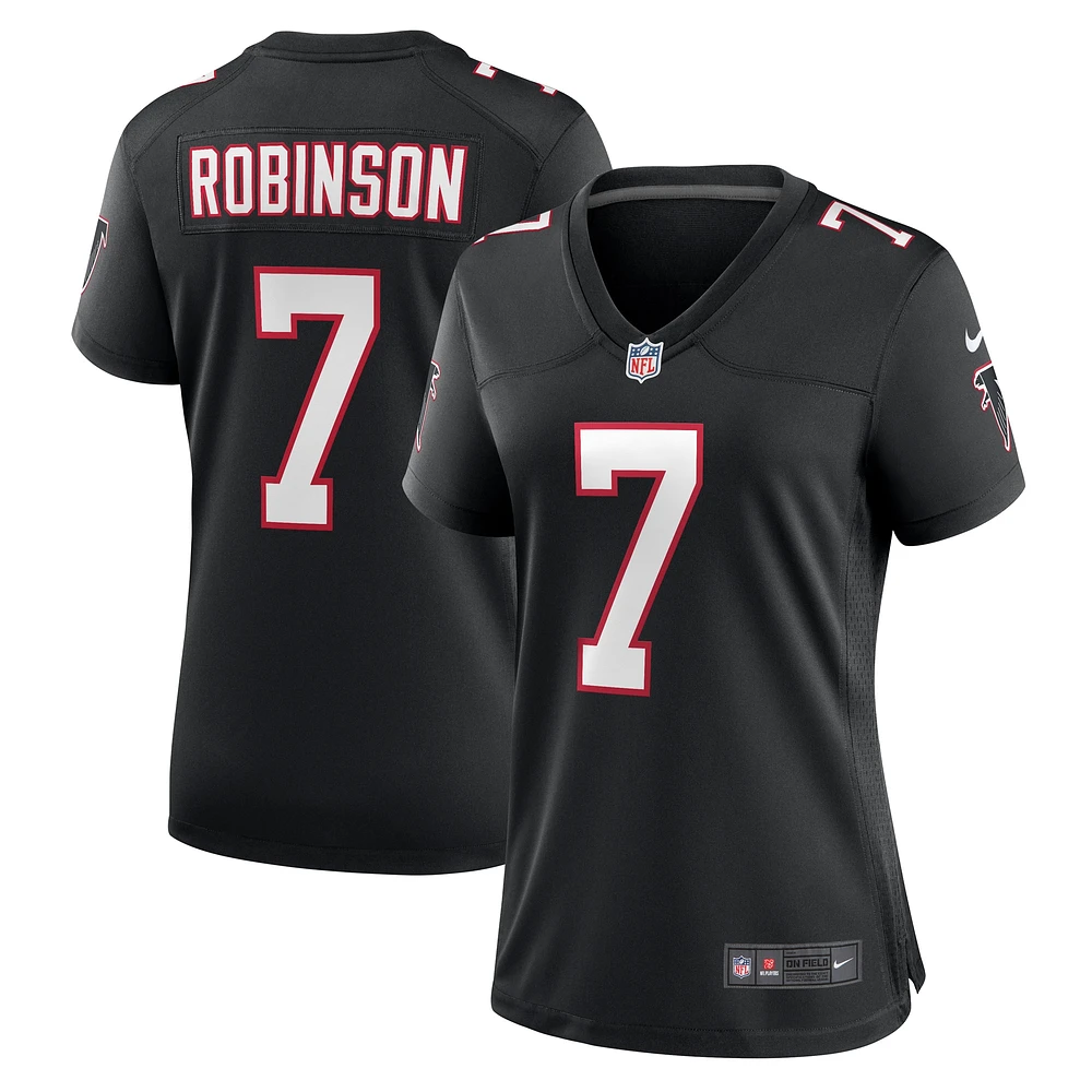 Maillot de match alternatif Atlanta Falcons Nike Bijan Robinson pour femme Noir