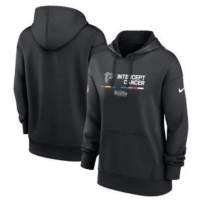 Atlanta Falcons Nike Women's 2022 NFL Crucial Catch Therma Performance Pullover Hoodie - Black