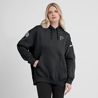 Women's Nike Black Atlanta Falcons 2023 Sideline Club Fleece Pullover Hoodie