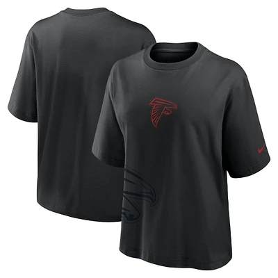 T-shirt boxy Nike noir Atlanta Falcons pour femme