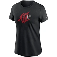 T-shirt Nike noir pour femme des Atlanta Falcons Hometown Collection