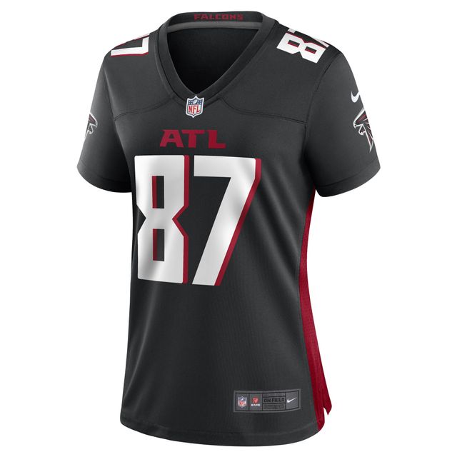 Maillot de joueur match des Falcons d'Atlanta Nike noir John FitzPatrick pour femme