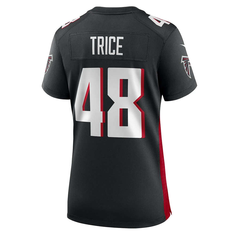 Maillot de match Nike Bralen Trice noir pour femme des Falcons d'Atlanta