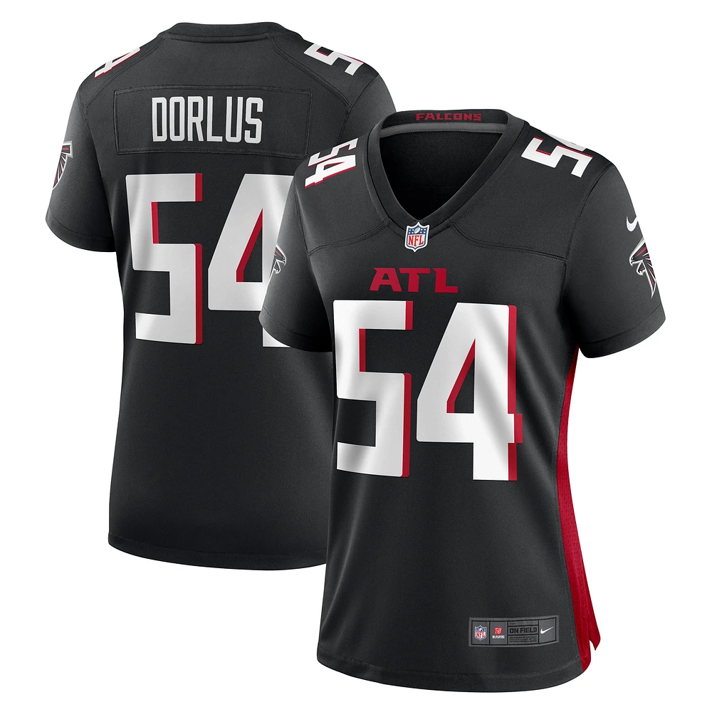 Maillot de match Nike Brandon Dorlus noir pour femme des Falcons d'Atlanta