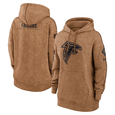 Sweat à capuche Nike marron Atlanta Falcons Salute To Service pour femme