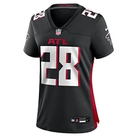 Maillot de match Nike Carlos Washington Jr. noir pour femme des Atlanta Falcons