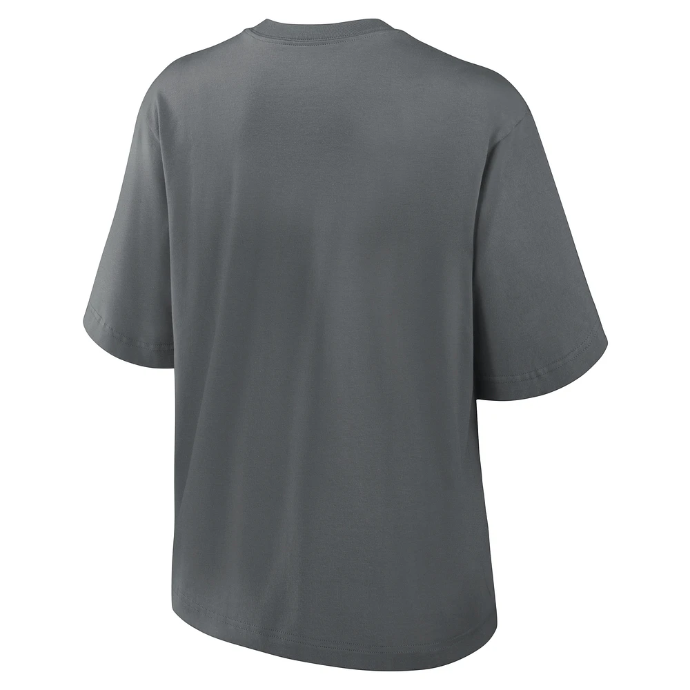 Women's Nike Charcoal Atlanta Falcons Glory Arch Boxy T-Shirt