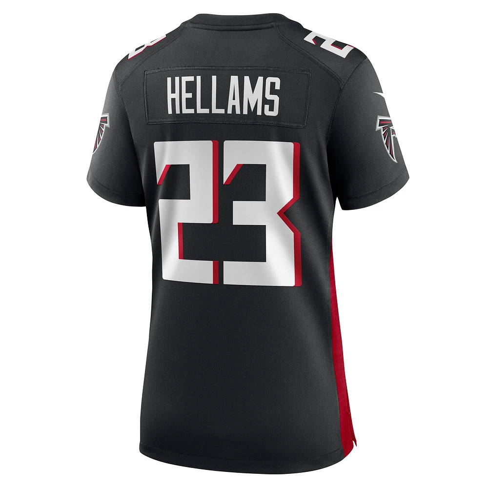 Maillot de match Nike DeMarcco Hellams noir pour femme des Atlanta Falcons