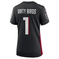 Maillot de match Atlanta Falcons Nike Dirty Birds pour femme Noir